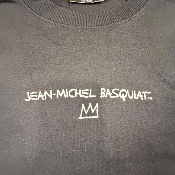 Jean-Michel Basquiat Black Crewneck Large Sweatshirt #1113 - Picture 3 of 8